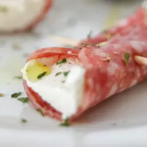 Salami &Amp; Cream Cheese Cannoli