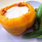 Sweet yellow bell peppers stuffed with spicy Morrocan spiced beef is the perfect accompaniment to a cold fall night.