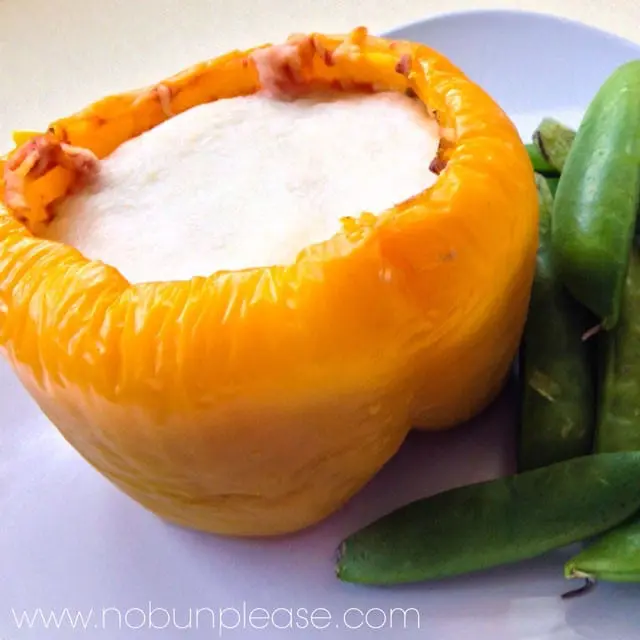 Sweet Yellow Bell Peppers Stuffed With Spicy Morrocan Spiced Beef Is The Perfect Accompaniment To A Cold Fall Night.