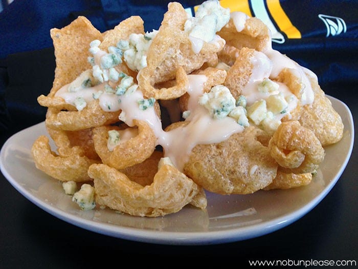 Maytag Blue Cheese Pork Rinds Make An Excellent Appetizer For Sporting Events.