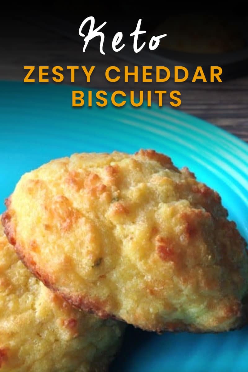 Zesty Keto Cheddar Biscuits (Low Carb & Gluten Free) - No Bun Please