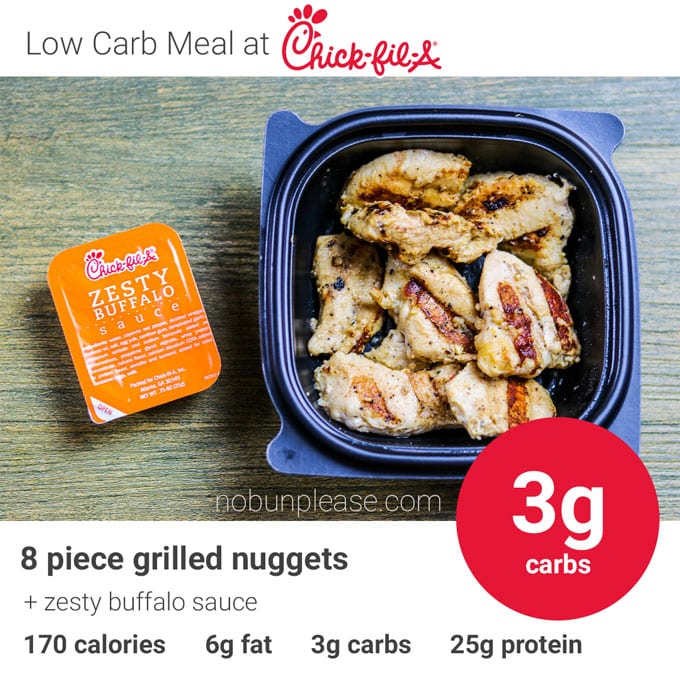 Low Carb Fast Food At Chick-Fil-A Grilled Nuggets
