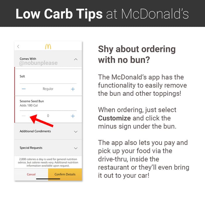 Low Carb At Mcdonald's Tips: Use The App