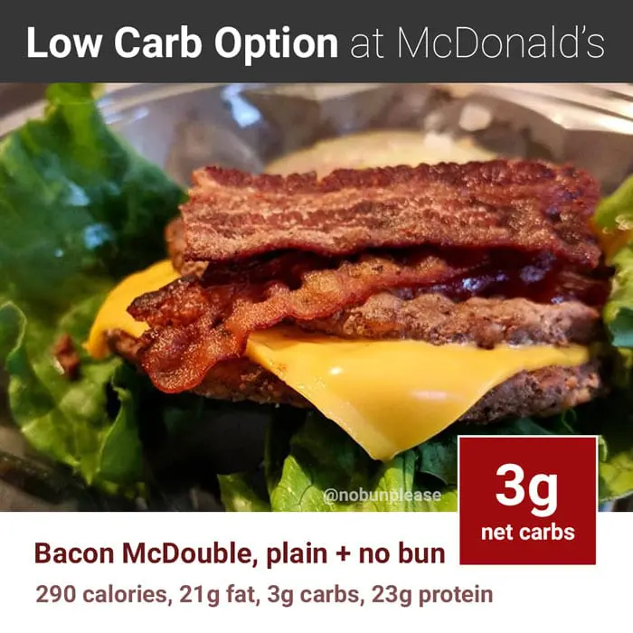 Keto At Mcdonald's: Bacon Mcdouble With No Bun