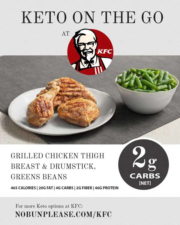 Low Carb Fast Food At Kfc