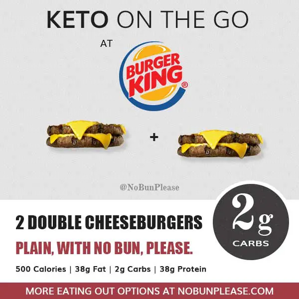 Keto Burger King Meal