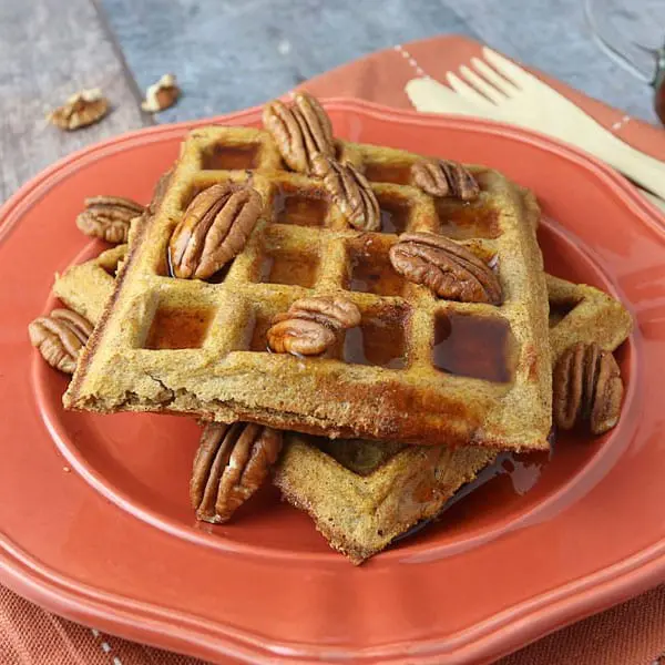 Pumpkin Pie Spiced Waffles