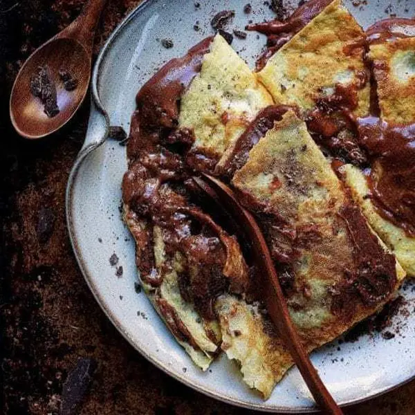 Dairy Free Crepes With Chocolate