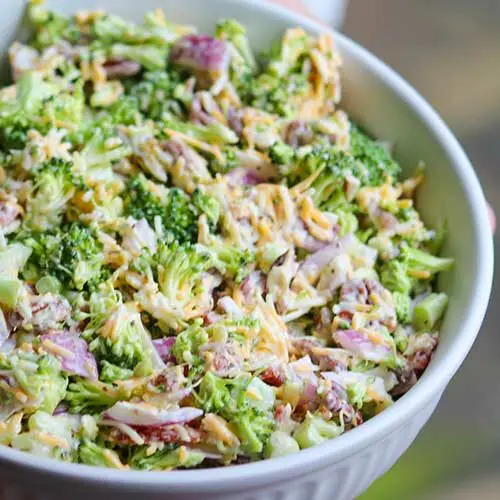 Keto Broccoli Salad With Bacon