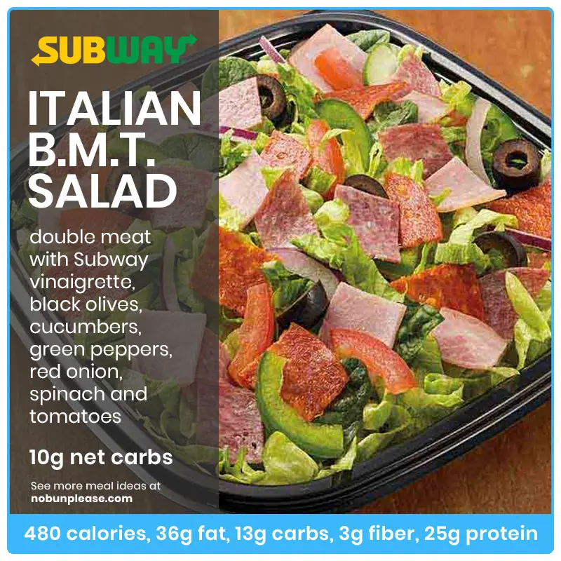 Bmt Salad At Subway