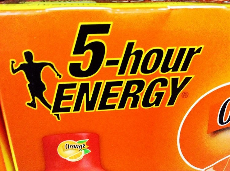 5 Hour Energy Close-Up Of Label