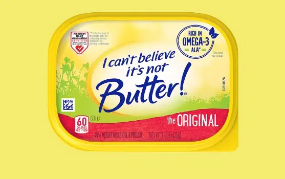 I Can't Believe It's Not Butter Top View