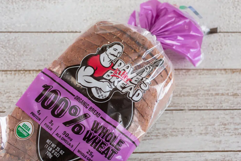 A Top View Of A Package Of Dave's Killer Bread