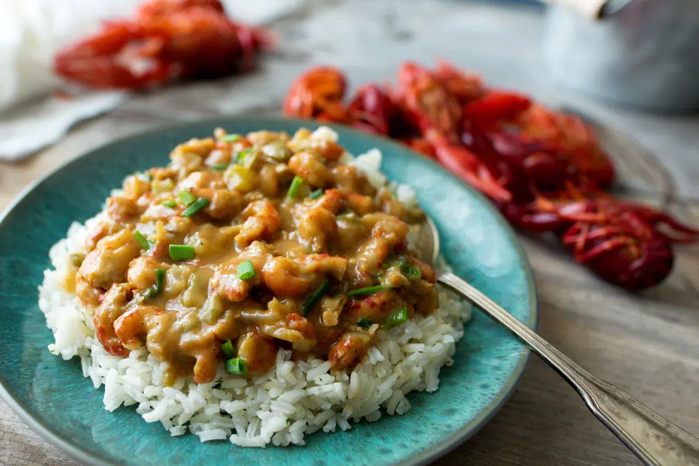 Crawfish ÉTouffÉE Over Rice On