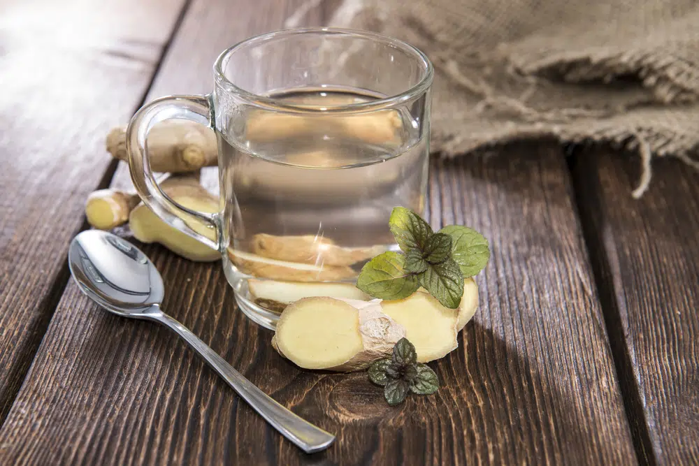 Homemade Portion Of Fresh Ginger Tea