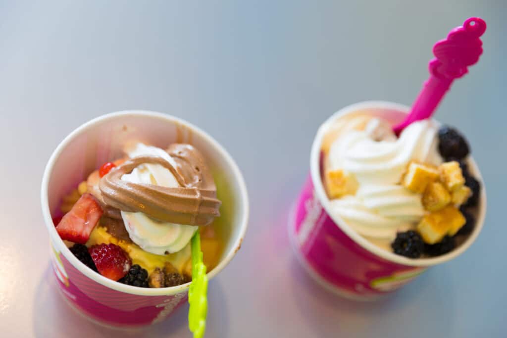 Menchie's Frozen Yogurt Ice Cream Top View