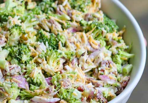 broccoli-salad-featured-keto Keto Broccoli Salad with Bacon